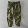 Men's Solid Color Elastic Casual Japanese Overalls