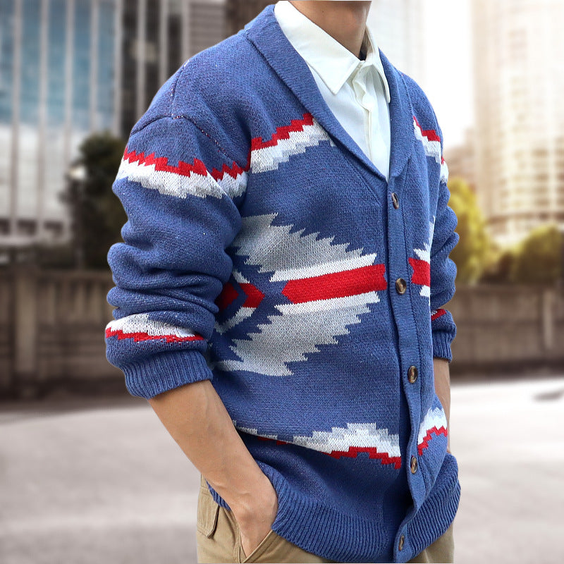 Men's Autumn And Winter Jacquard Sweater