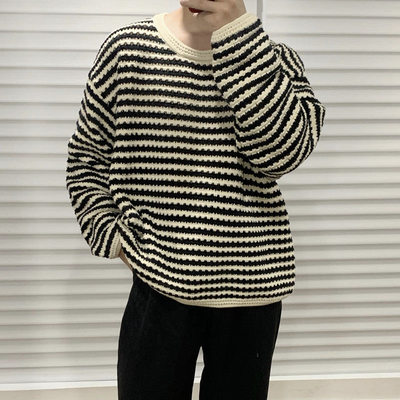 Languid Lazy Wind Stripe Designs A Sweater