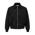 Split Stitching Hot Drilling Starry Jacket
