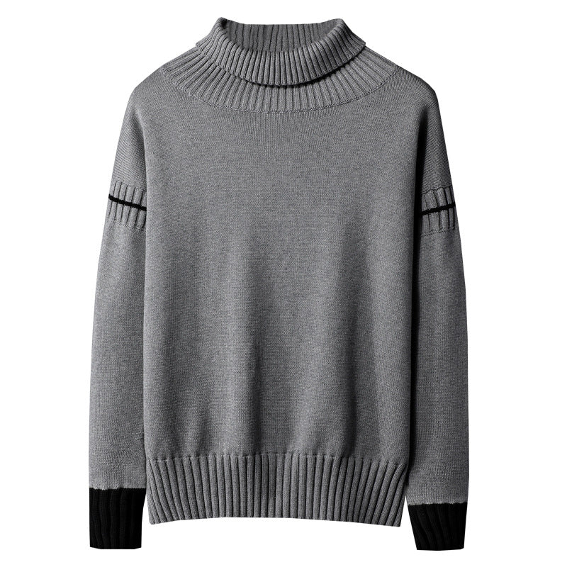 Men's long-sleeved round neck sweater