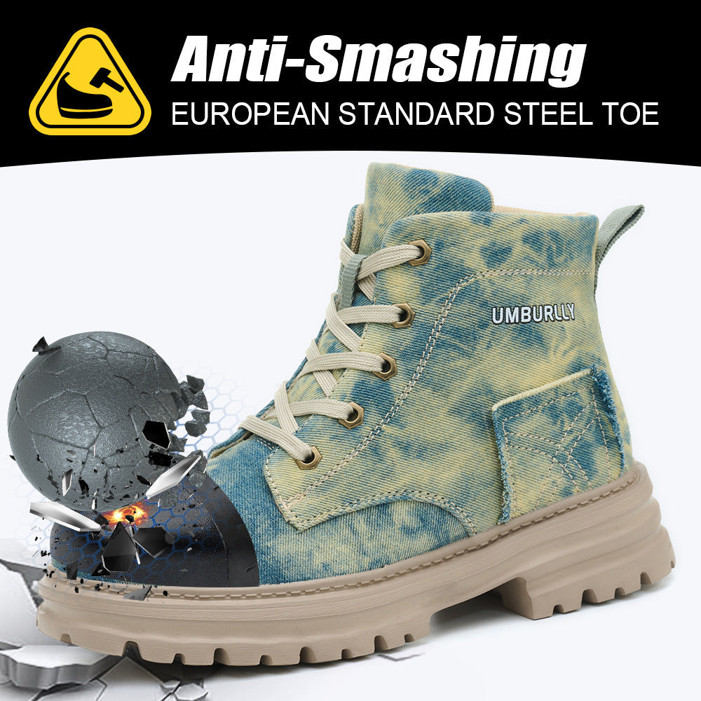 Women's Comfortable Breathable And Anti Smashing Safety Shoes