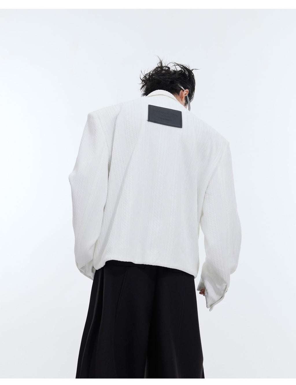 Heavy Deconstruction Texture Pit Pattern Jacket Jacket