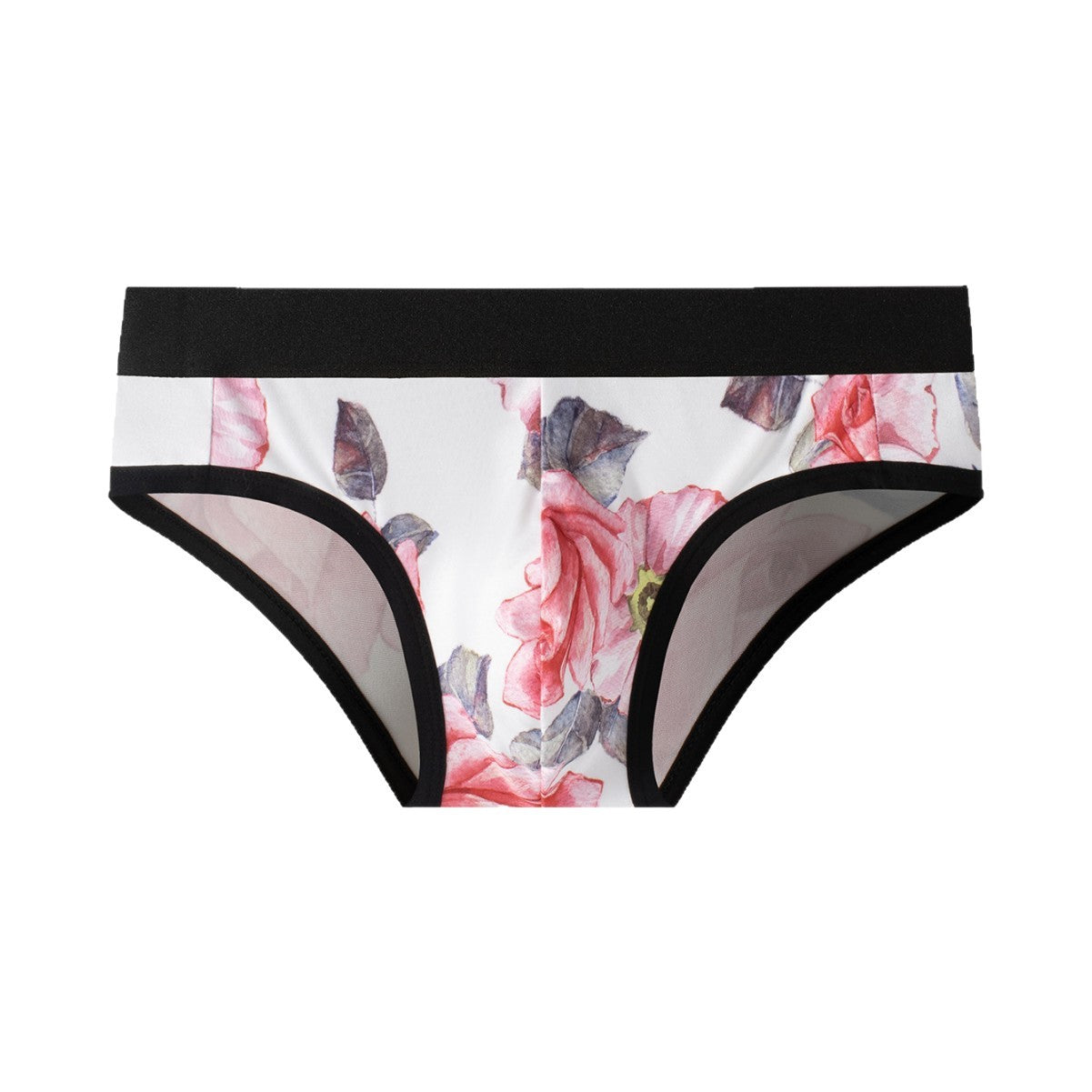 Hot-selling Ice Silk Men's Underwear New Fashion Print Large Size Loose