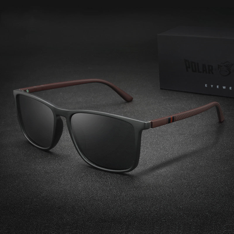 Polarized Sunglasses Square Large Frame Plastic