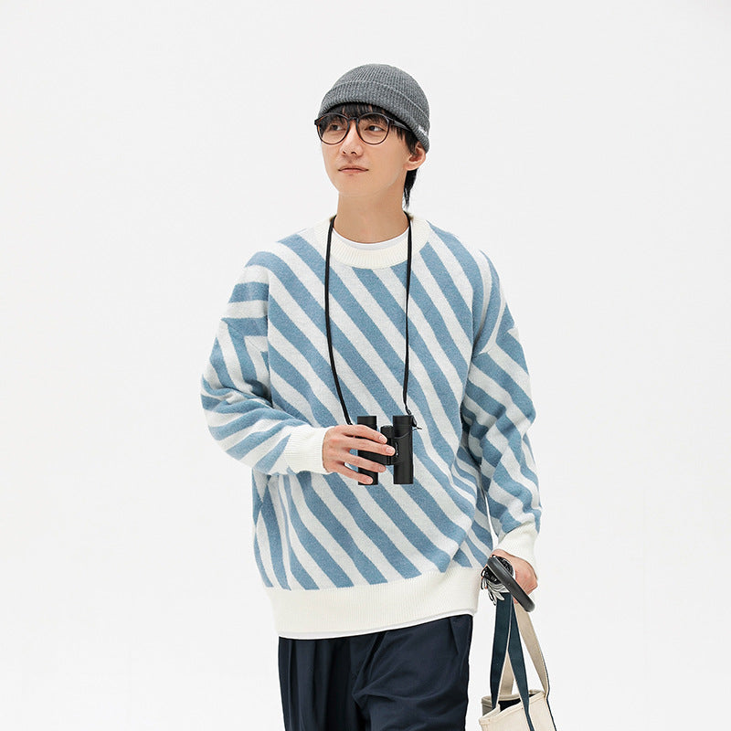 Pullover Loose Trendy Men's Knitted Sweater