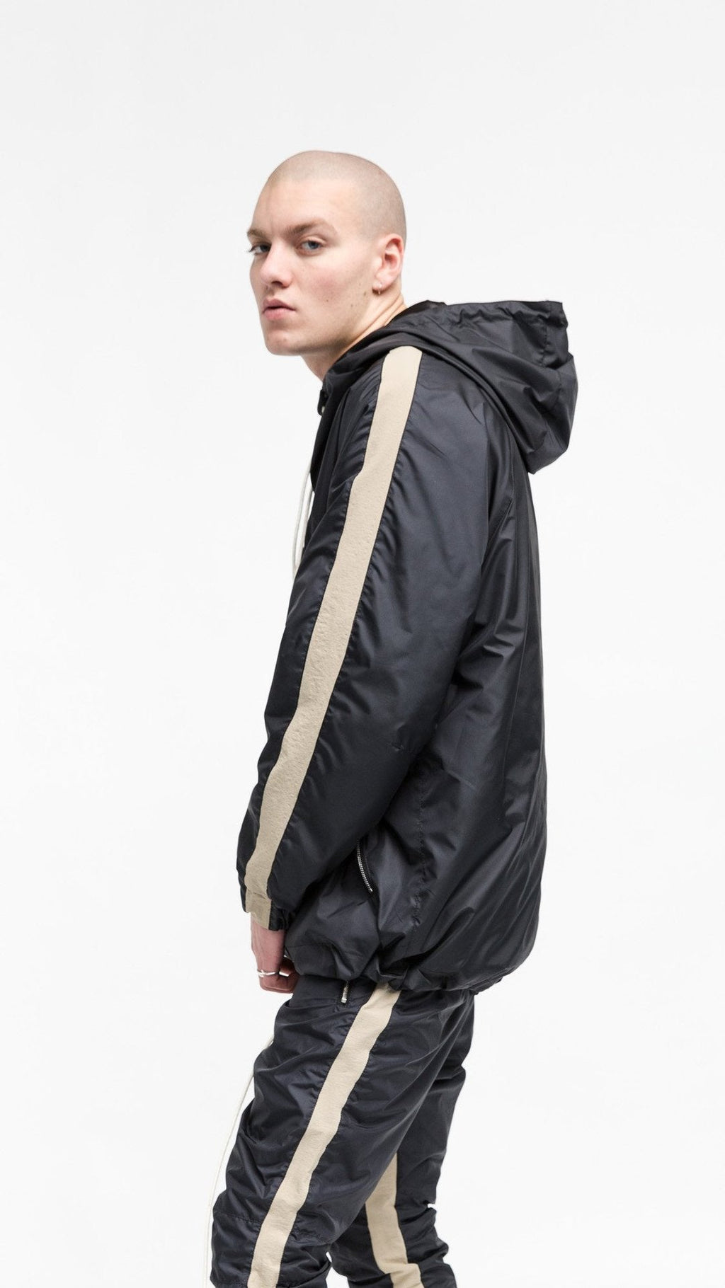 Hooded trench coat