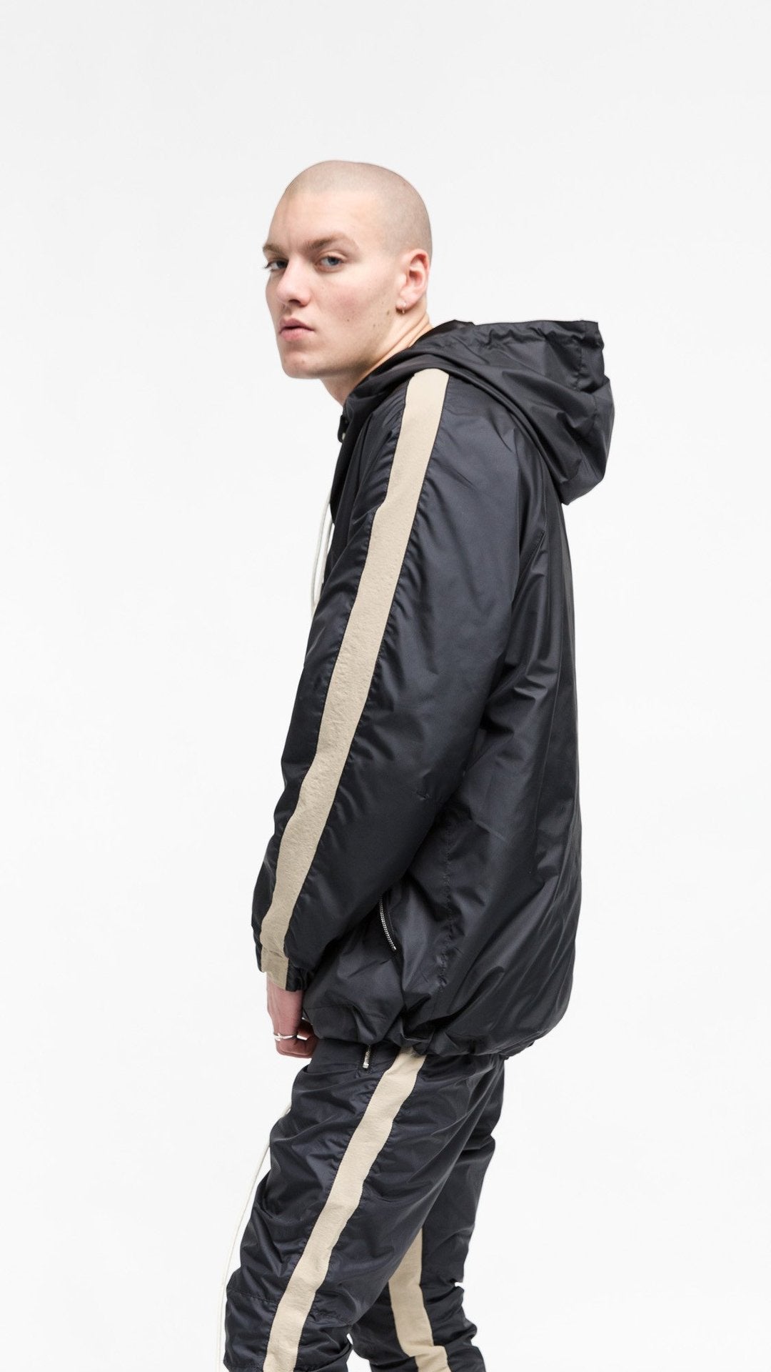 Hooded trench coat