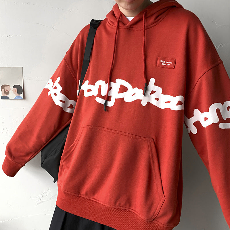 Hooded Long-sleeved Casual Collarless Sweater