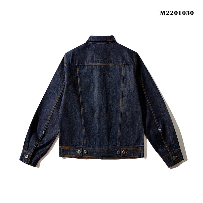 Men's Japanese-style Retro Raw Pulp Red Edge Cloth Loose Jacket