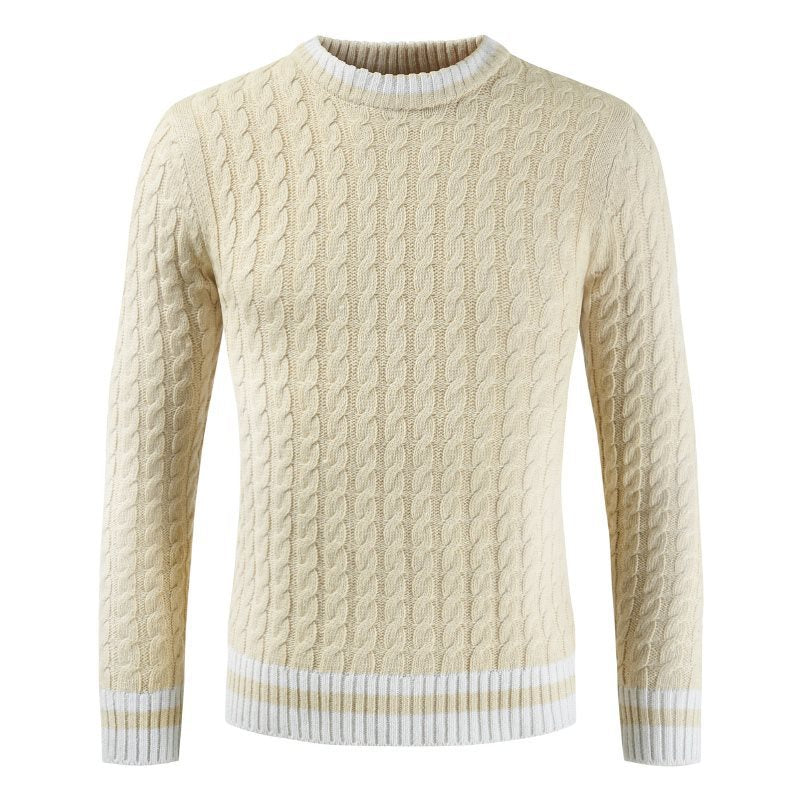 solid Long sleeve sweater men