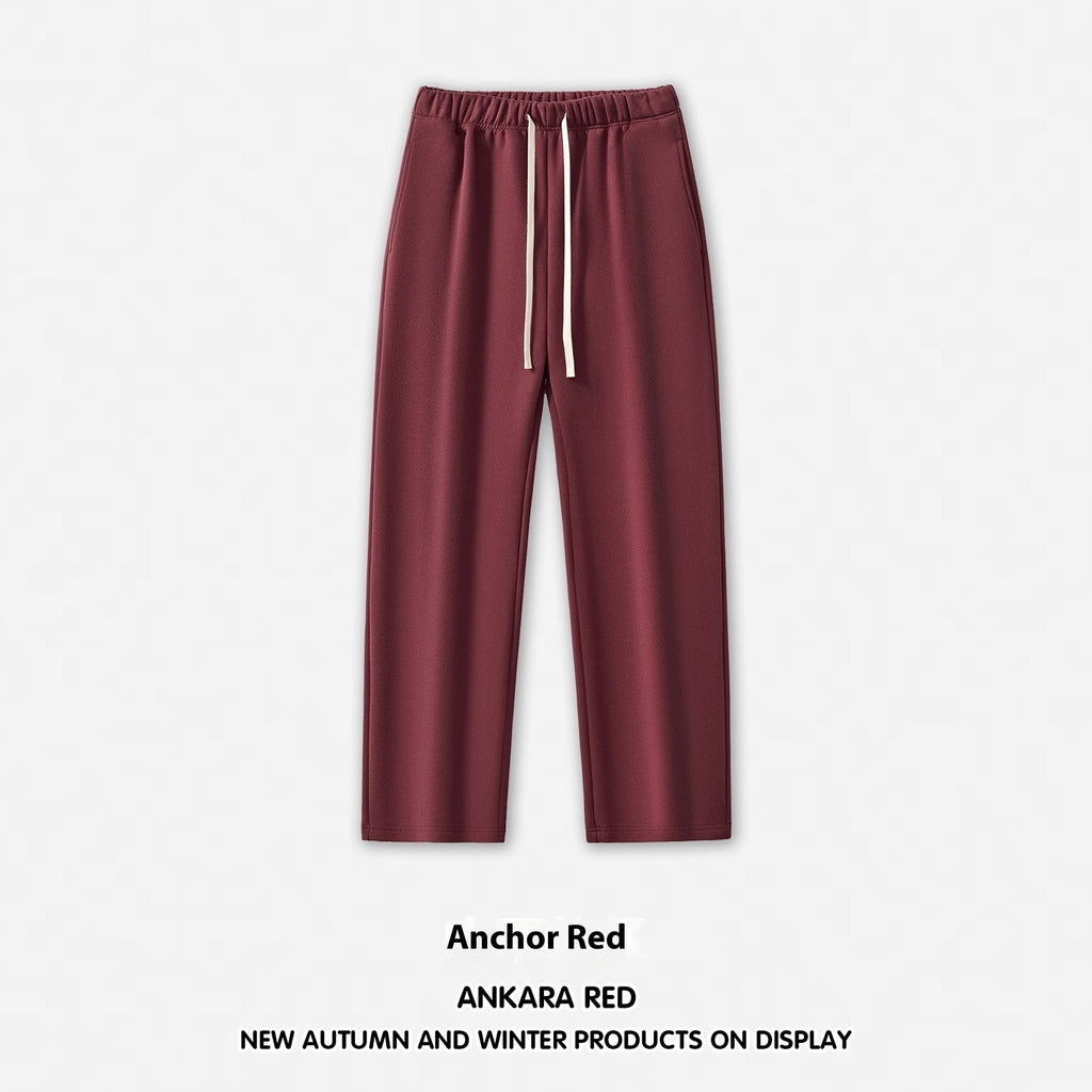Men's Wide Leg Straight Dopamine Solid Color Sweatpants