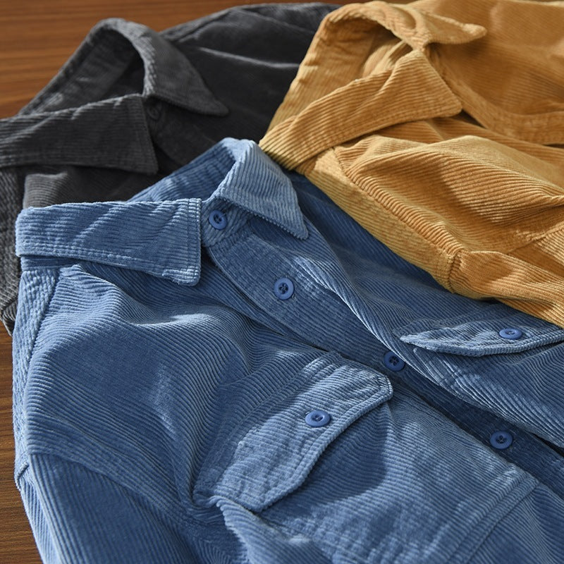 Spring Students All-matching Loose Solid Color Shirt