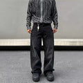 Spring And Autumn Mid-waist Regular American High Street Twill Fabric Retro Patchwork Jeans