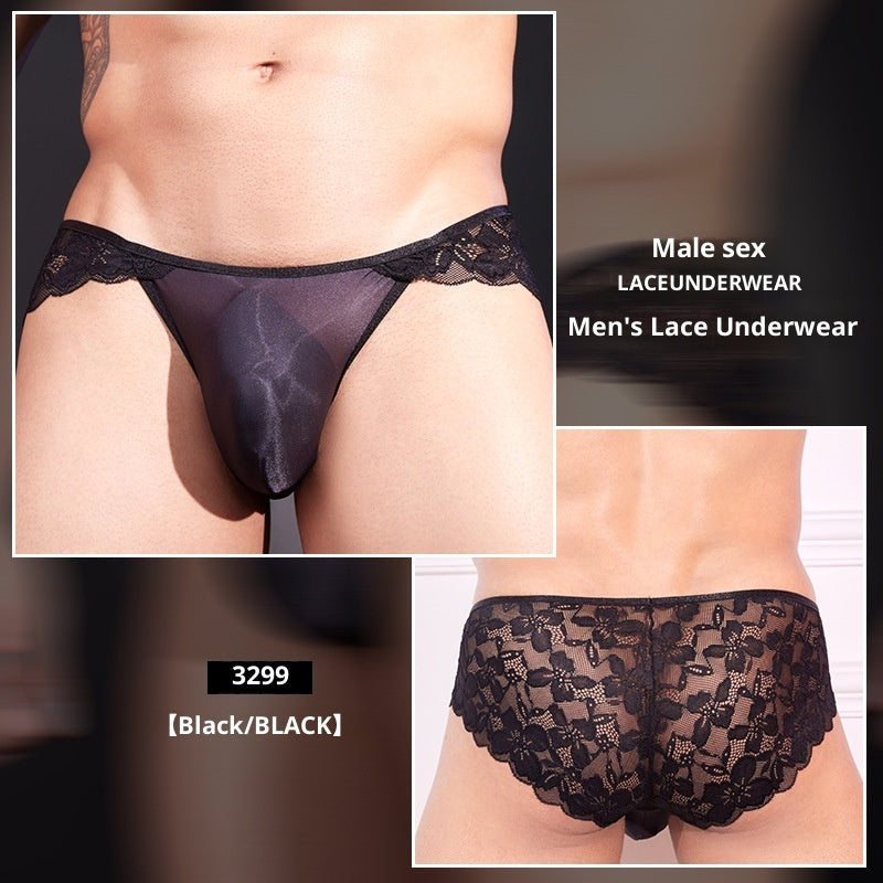 New European And American Men's Lace Design Thin And Sexy