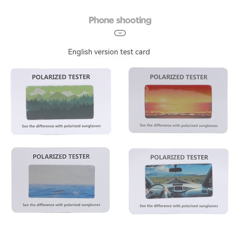 Polarized Test Card Sunglasses Accessories