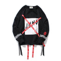 Popular sweater with webbing
