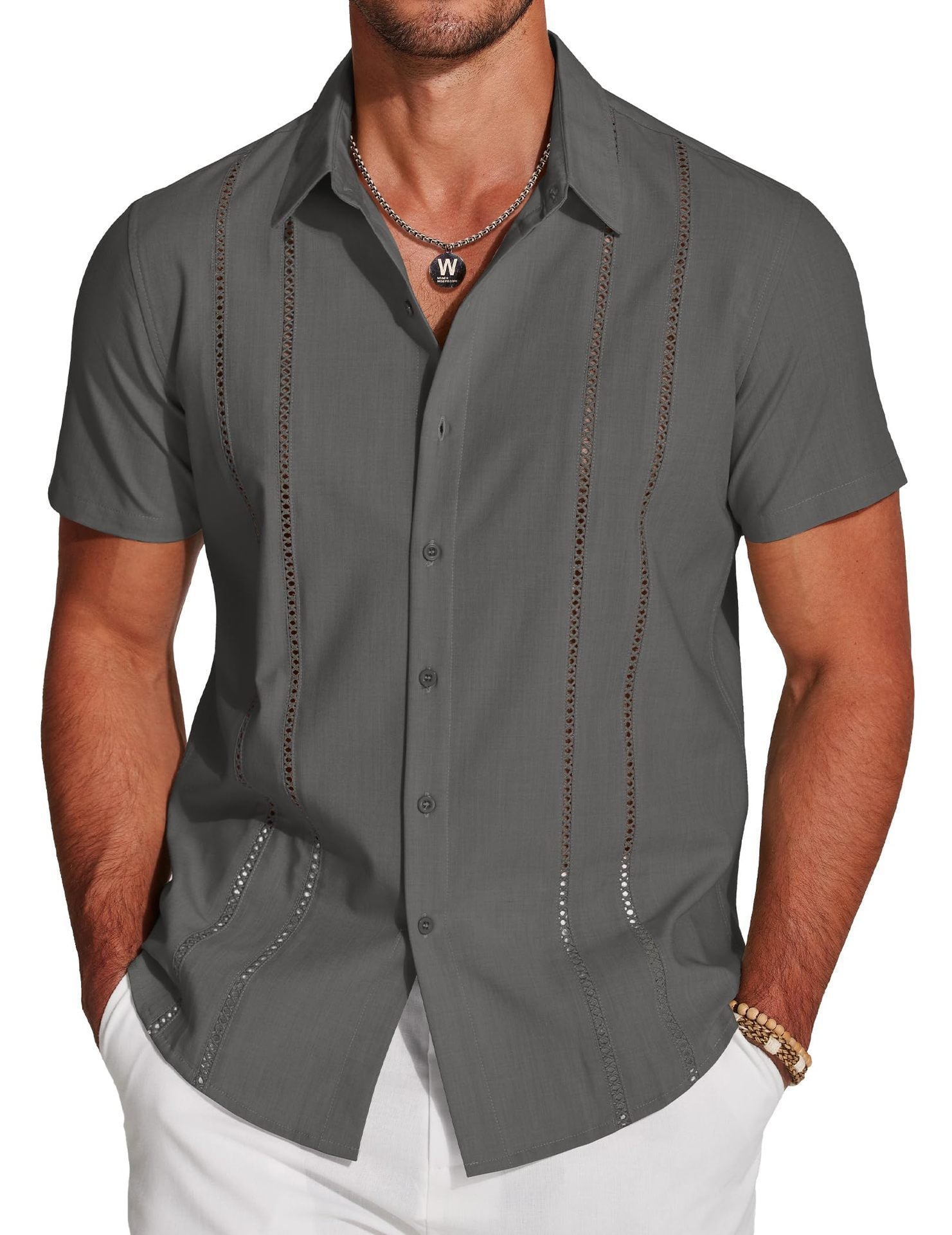 Men's Shirt Hawaiian Short Sleeve Shirt 3D Digital Print Holiday Printing