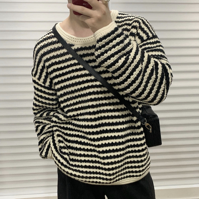 Languid Lazy Wind Stripe Designs A Sweater
