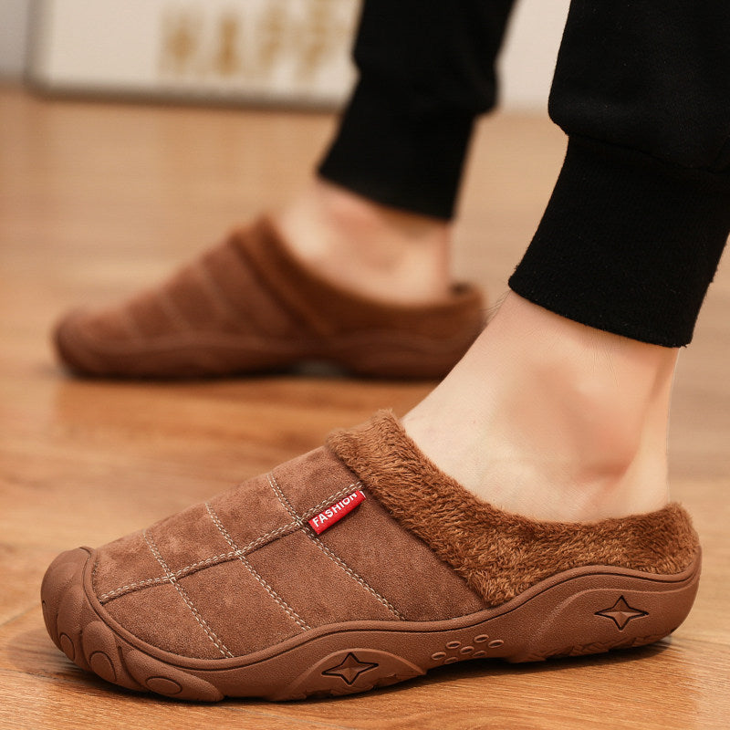 Winter Bag And Casual Home Two-wear Cotton Slippers