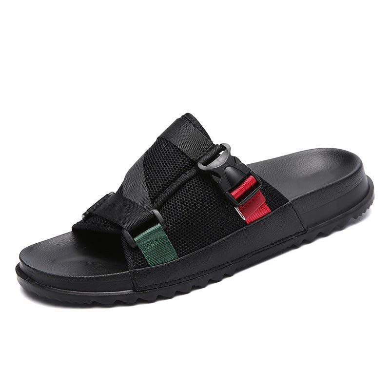 Breathable Fashion Slippers Trendy Casual Flat-heeled Flip Flops Youth Drag