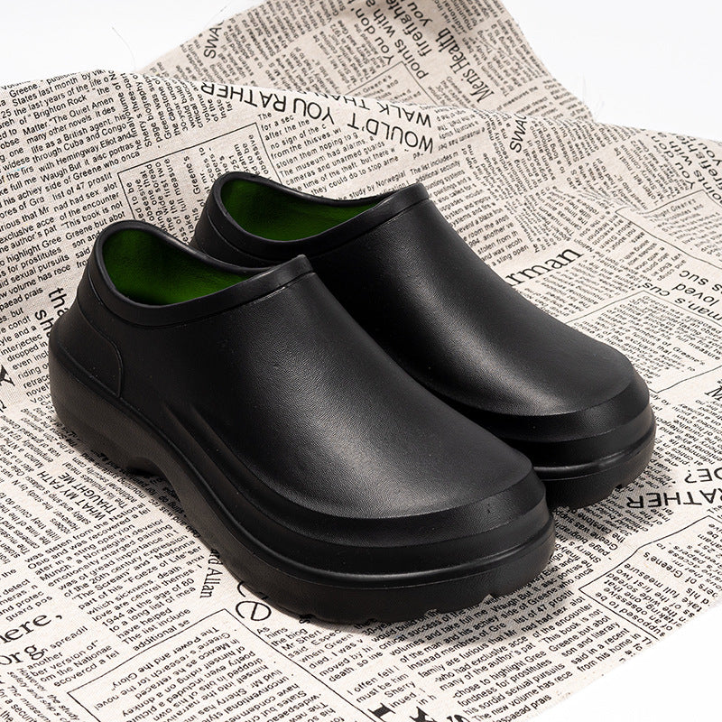 Platform Operating Room Slippers Men's All-inclusive Hole Shoes Men