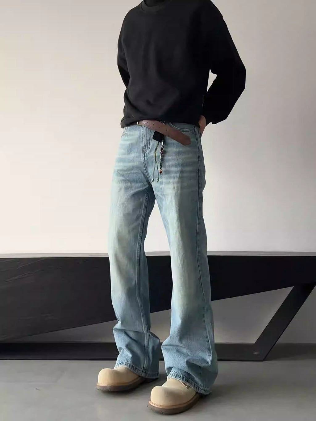 Men's Skinny Slim-fit Tall-looking Jeans