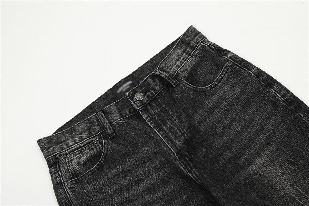 Ripped Do The Old Cowboy Trousers Men's Punk Loose