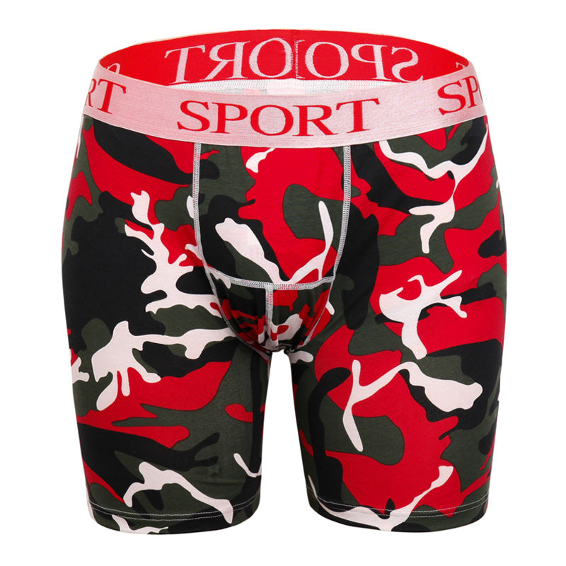 Men's Camouflage Running Fitness Sports Cotton Underwear