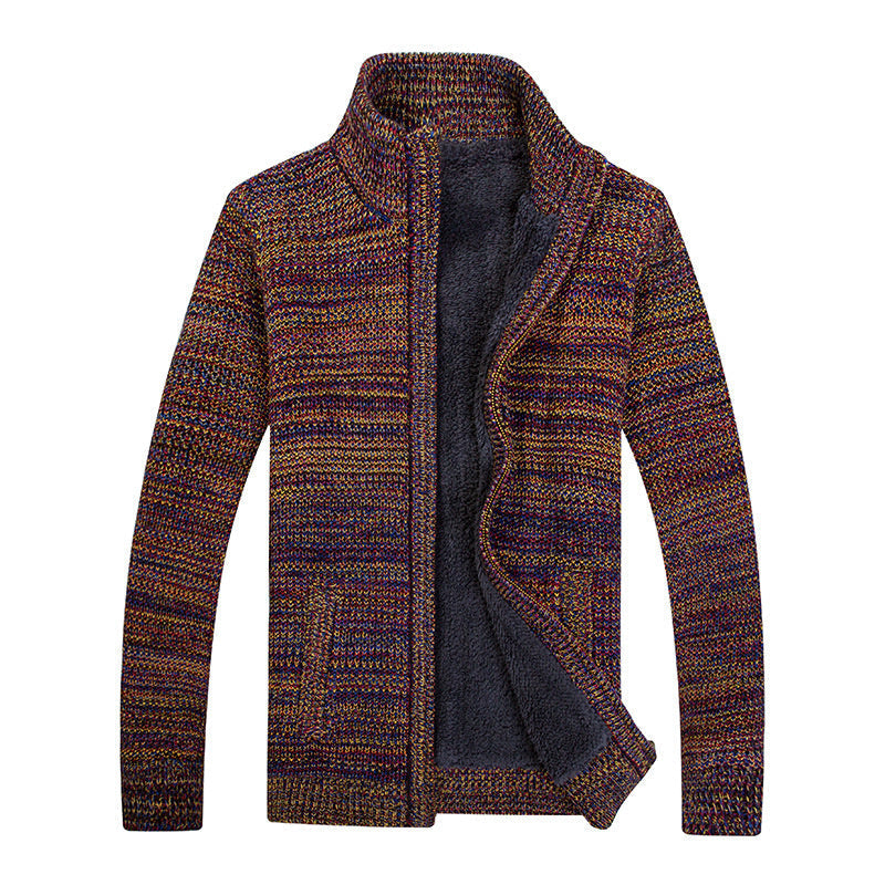 Men's Long-sleeved Knitted Cardigan sweater