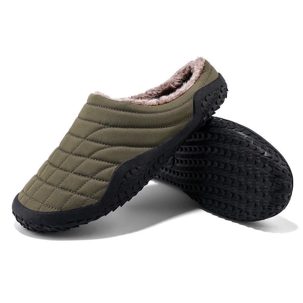 Winter New Style Plus Velvet Set Foot Indoor Men's Outdoor Cotton Mop