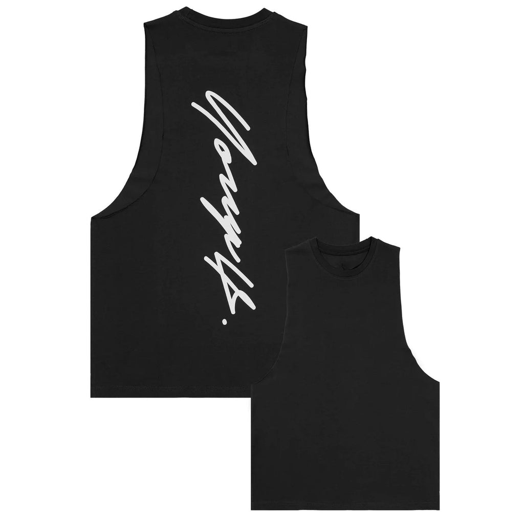 Men's Workout Basketball Cotton Stretch Sleeveless Vest