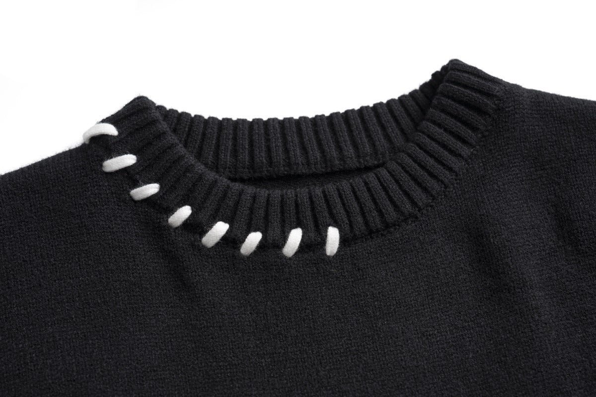 Men's And Women's Casual Round Neck Sweater