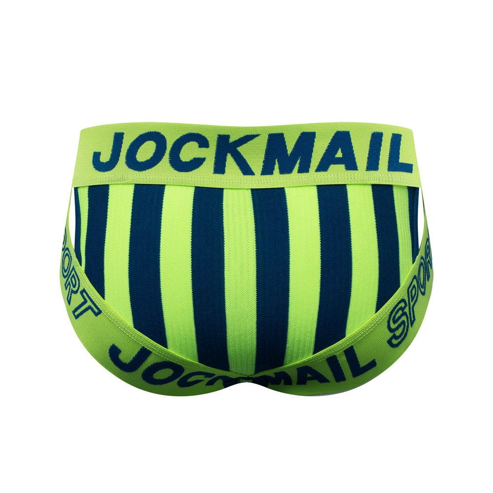 Striped Briefs Cotton Breathable Sports Hip Lifting