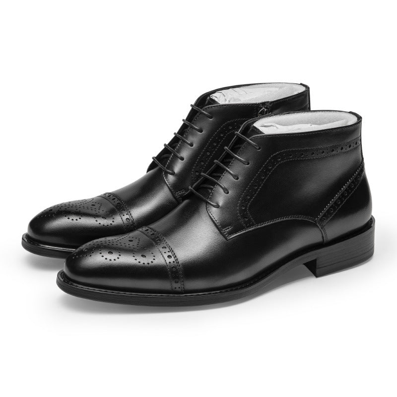 Men's Business Suit Leather  Boots