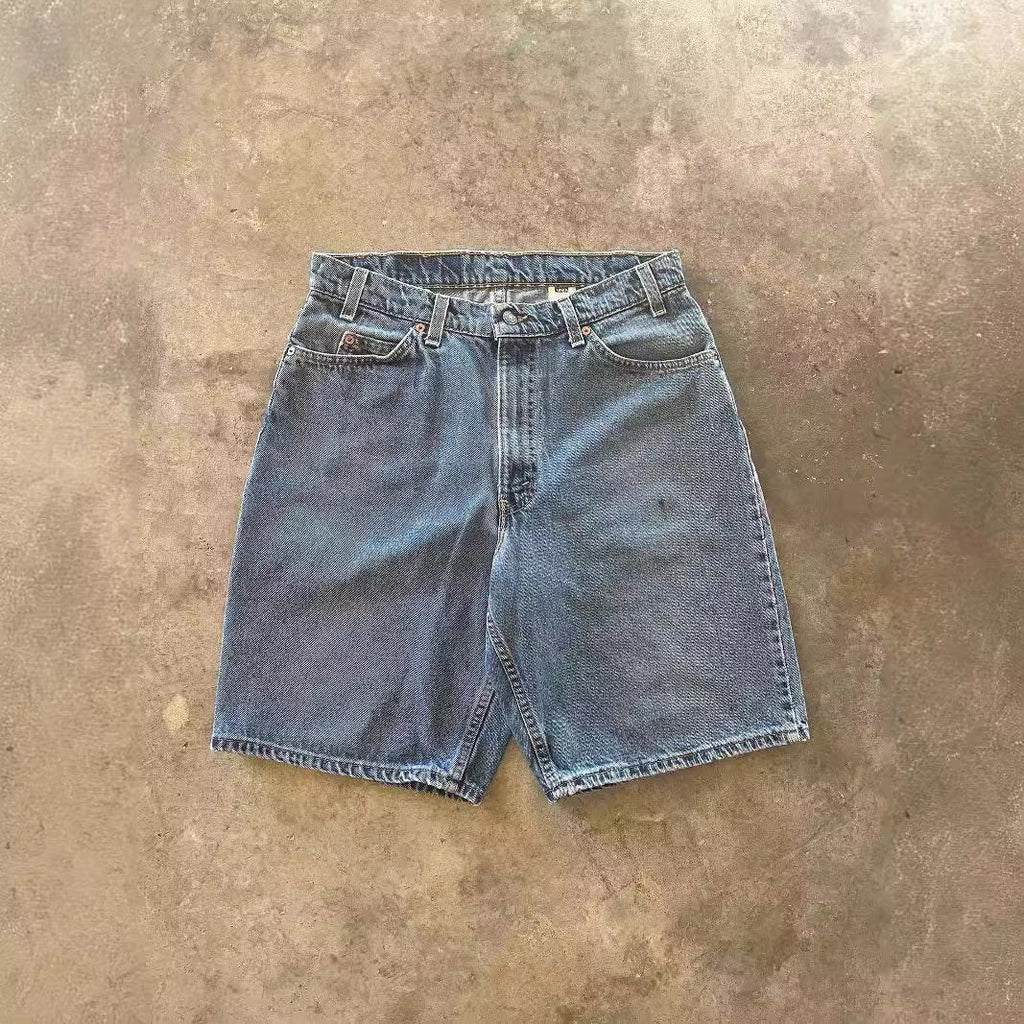 Summer New American Retro Washed Men's Embroidered Loose Jeans