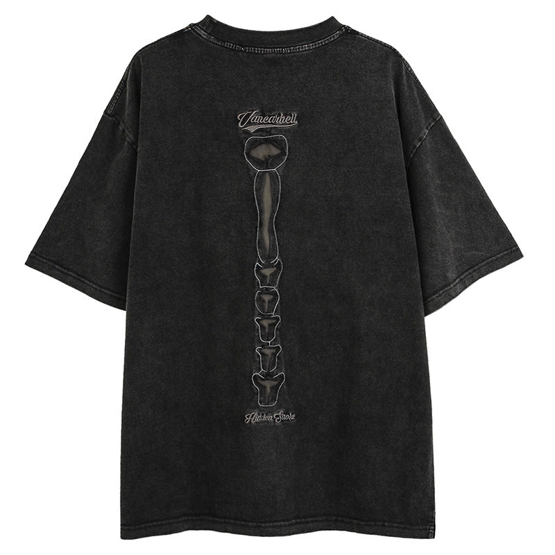 Dark High Street Style Skull Short Sleeve