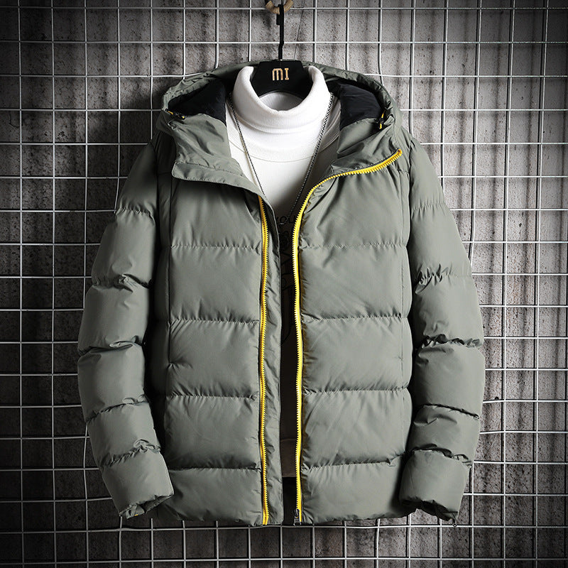 Men's Loose Hooded Cotton Jacket