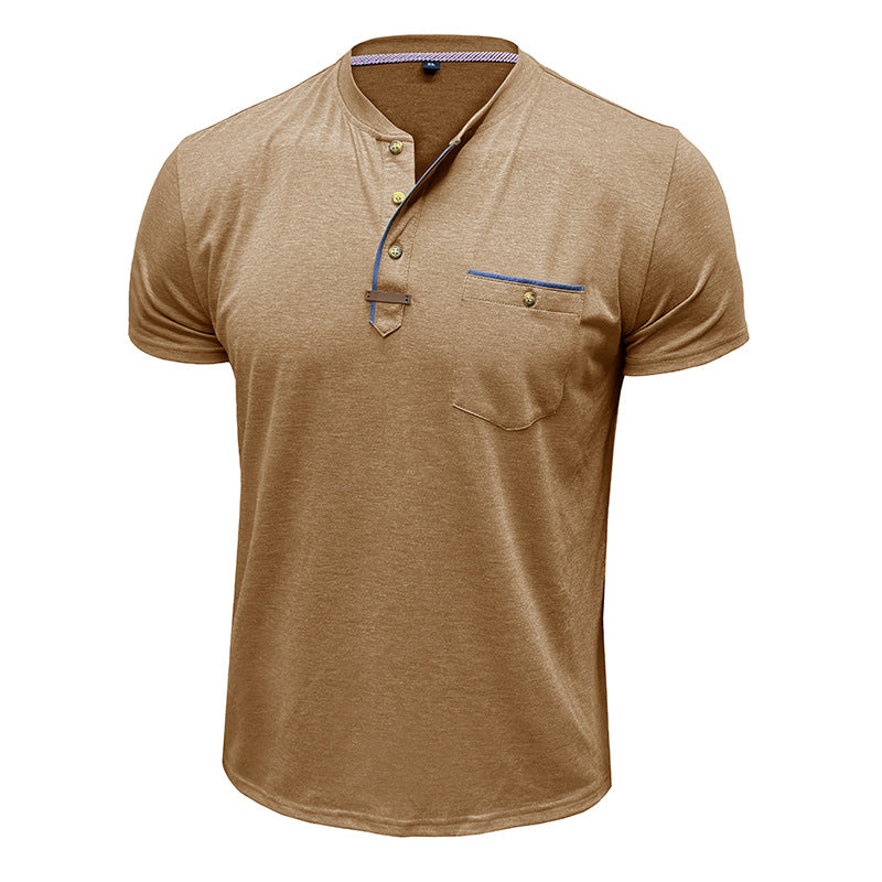 Men's Short-sleeved T-shirt Casual Crew Neck Top