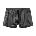 Men's Close-fitting Matte Soft Leather Square Shorts Slim Leather Underwear