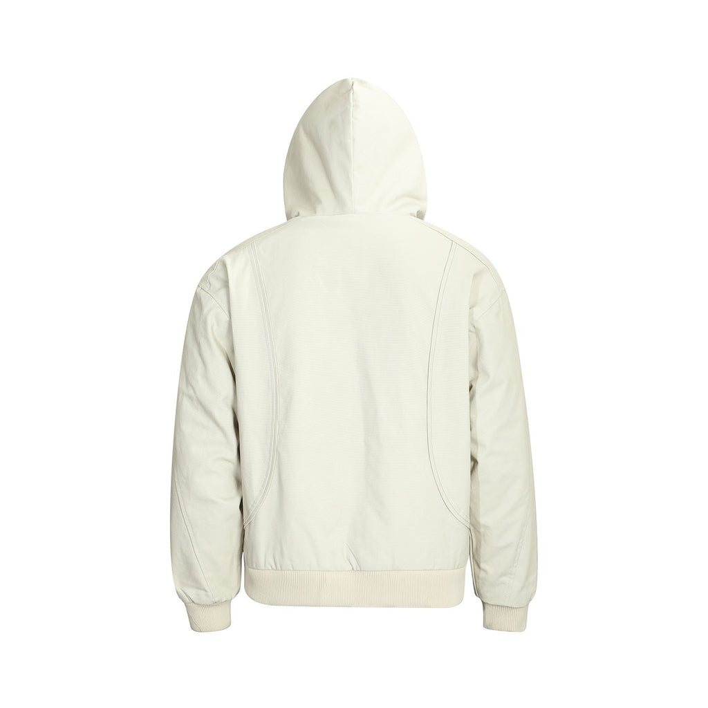 Retro Pure Color Warm Keeping Cotton-padded Jacket