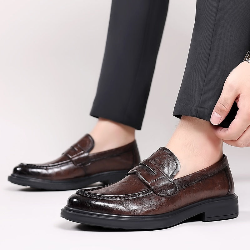 Men's All-match Breathable British Casual Leather Shoes