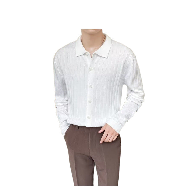 Trendy Casual Loose Lapel Men's Sweater
