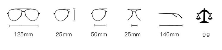 Rimless trendy sunglasses