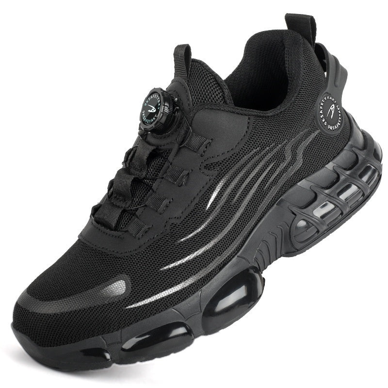 Anti-smash And Anti-puncture Safe Flyknit Work Shoes