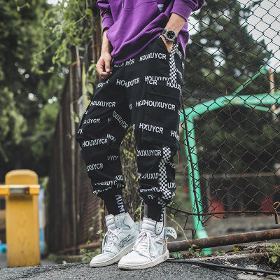 Letter Print Men's Growth Fashion And Comfort Pants