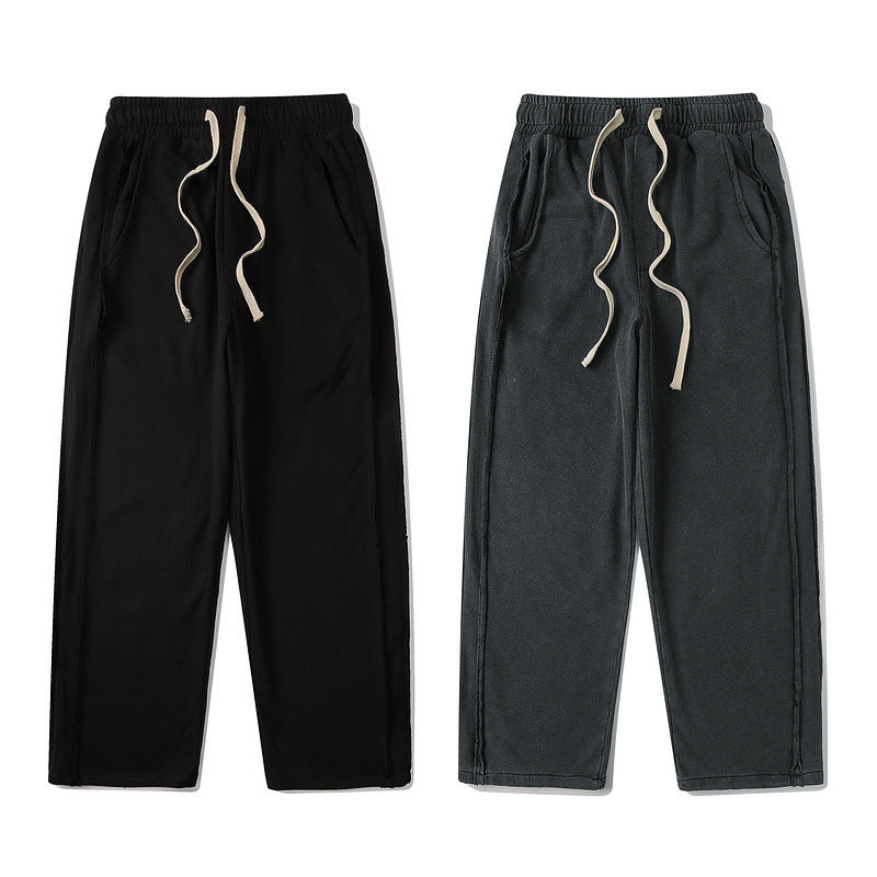 Loose Straight Trousers Retro Wide Leg Pants