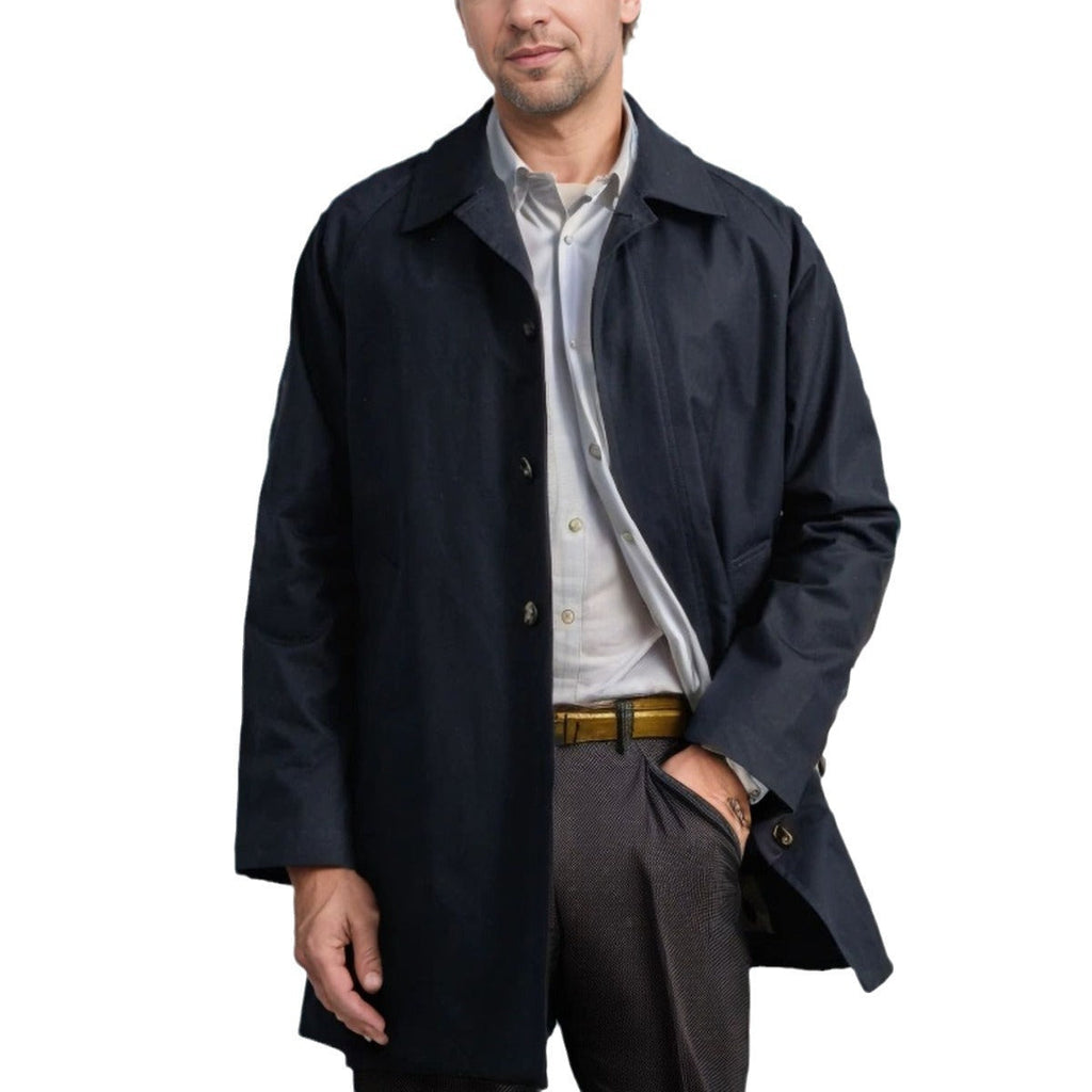 Long Sleeve Trench Coat Men's Lapel Slim-fit Single-breasted Casual Jacket