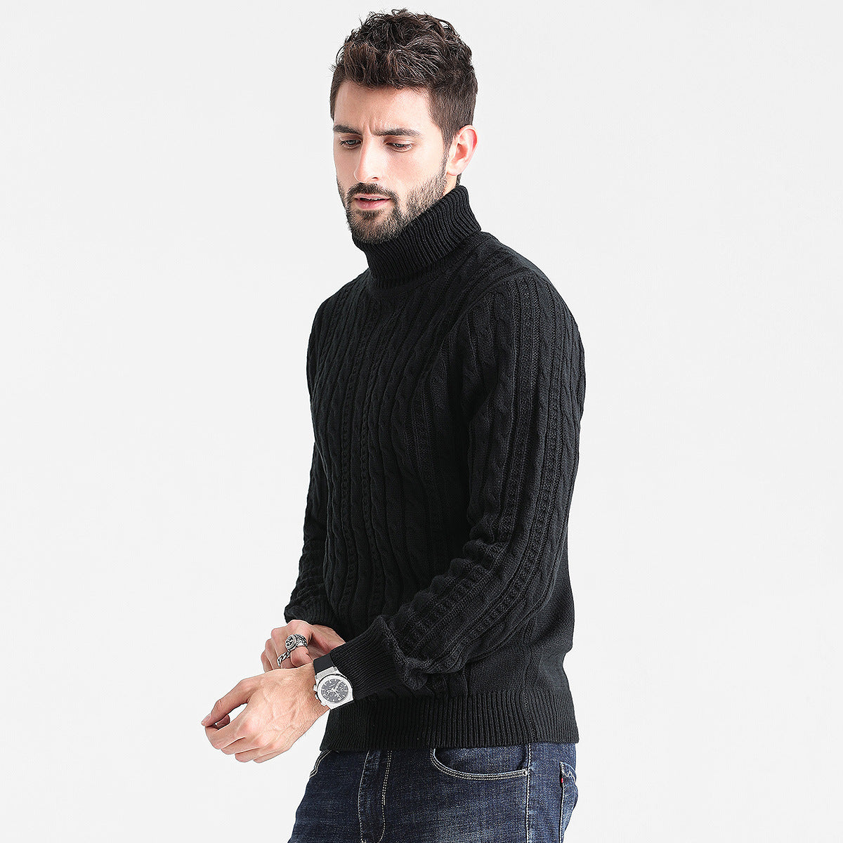 New Amazon Cross-border Pullover Fashion Men's Sweater