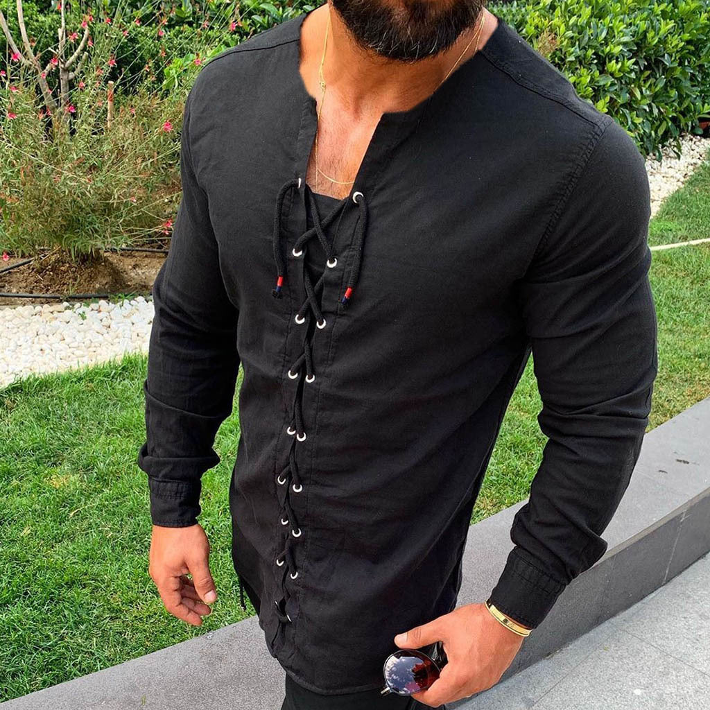 Tether cardigan sports cotton and linen shirt